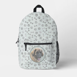 Leonberger Painting - Cute Original Dog Art Printed Backpack