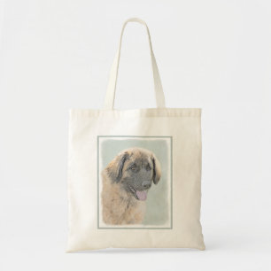 Leonberger Painting - Cute Original Dog Art Tote Bag