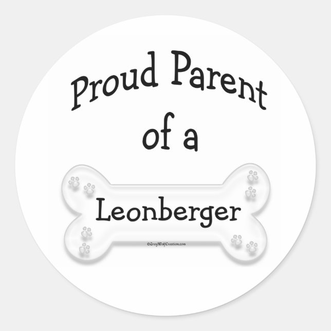 Leonberger Proud Parent Sticker (Front)