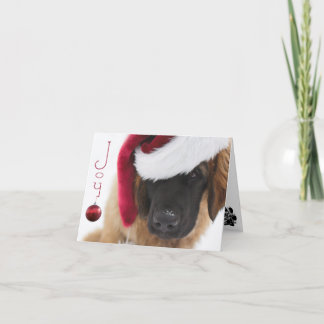 Leonberger puppy Christmas Holiday Card