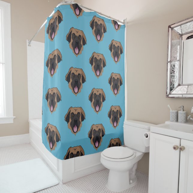 Leonberger Shower Curtain (In Situ)