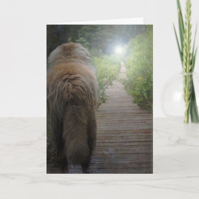 Leonberger Sympathy card (Front)