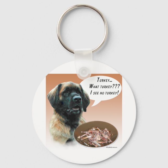 Leonberger Turkey Key Ring (Front)