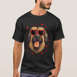 Leonberger Valentine Heart Cute Dog Lovers T-Shirt