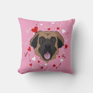 Leonberger Valentines Day Cushion