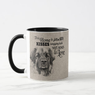 Leonberger vintage portrait cute quote mug