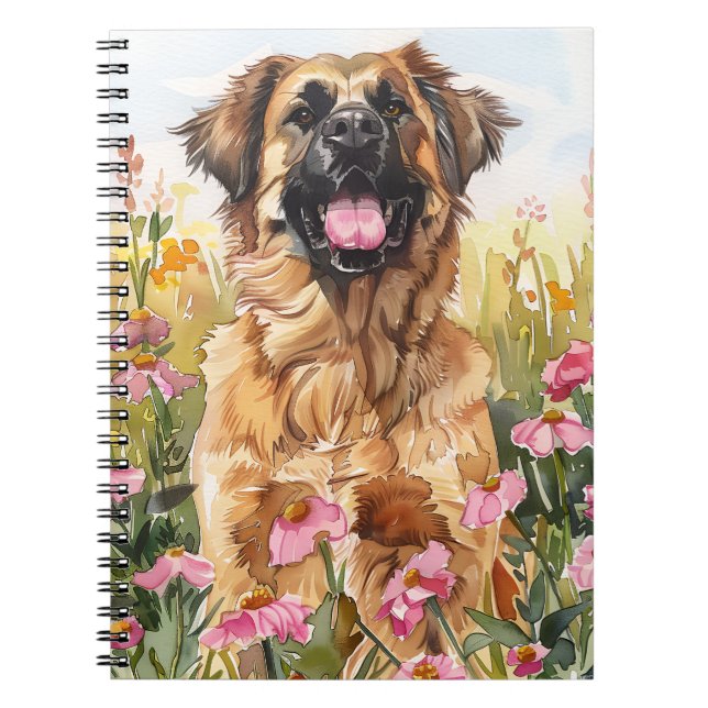 Leonberger Watercolor Journal (Front)