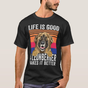 Leonbergers Makes Your Life Good Vintage T-Shirt