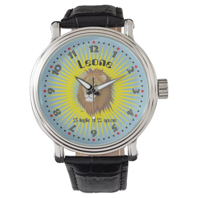 Leone 23 liglio-22 august Orologio Watch (Front)