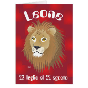 Leone 23 luglio al 22 agosto Biglietti d'auguri