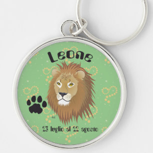 Leone 23 luglio al 22 agosto Portachiavi Key Ring
