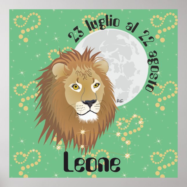 Leone 23 luglio al 22 agosto Poster (Front)