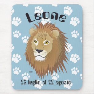 Leone 23 luglio al 22 agosto Tappetini per mouse Mat