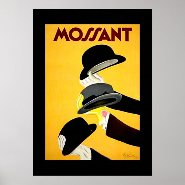 Leonetto Cappiello 1920's French Poster "Mossant" (Front)