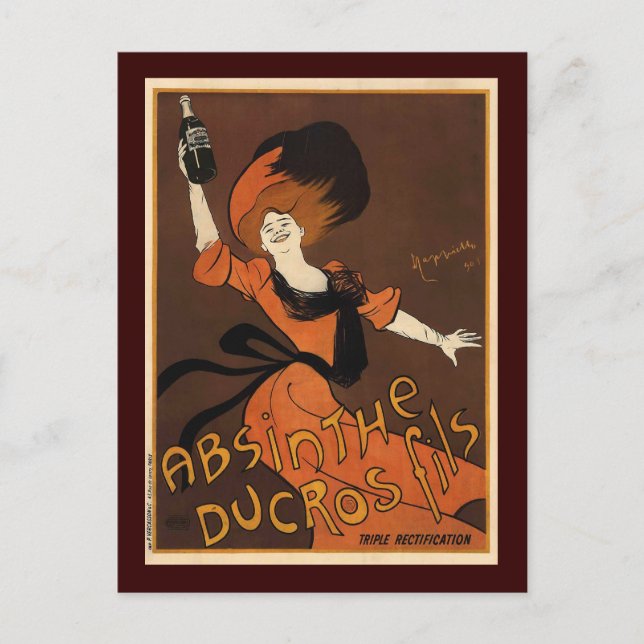 Leonetto Cappiello Absinthe Ducros Fils Postcard (Front)