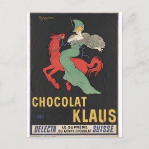 Leonetto Cappiello : Chocolat Klaus 1903 Postcard