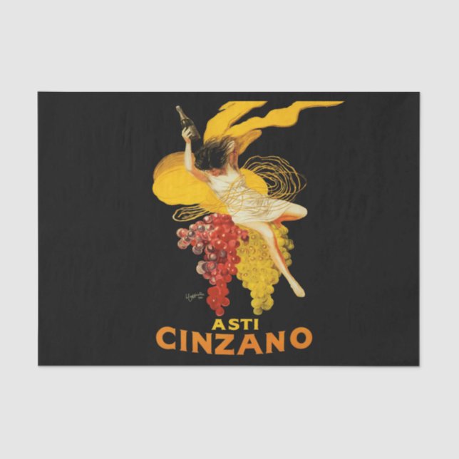 Leonetto Cappiello Cinzano Cocktail Advertising Tissue Paper (Front)