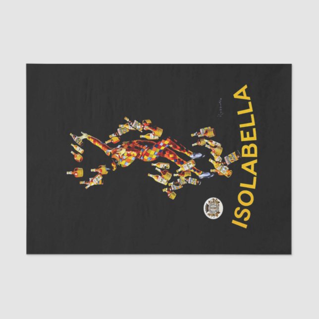 Leonetto Cappiello Isolabella Liqueur Advertising Tissue Paper (Front)