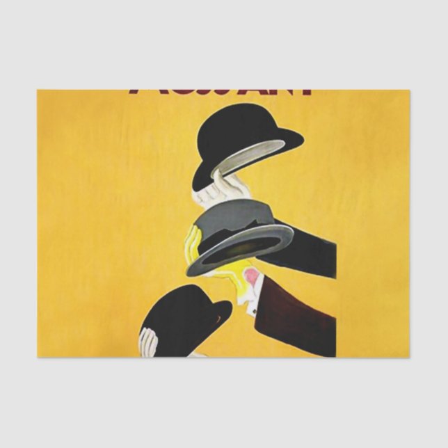 Leonetto Cappiello Mossant Hat Advertising Poster Tissue Paper (Front)