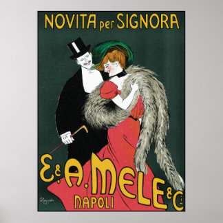 Leonetto Cappiello Novita Per Signora Poster