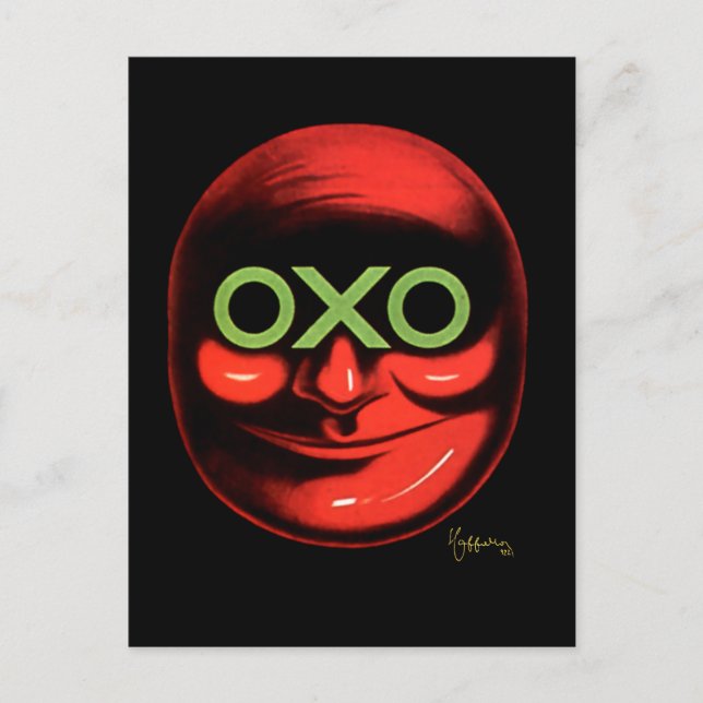 Leonetto Cappiello OXO Advertising Poster Postcard (Front)