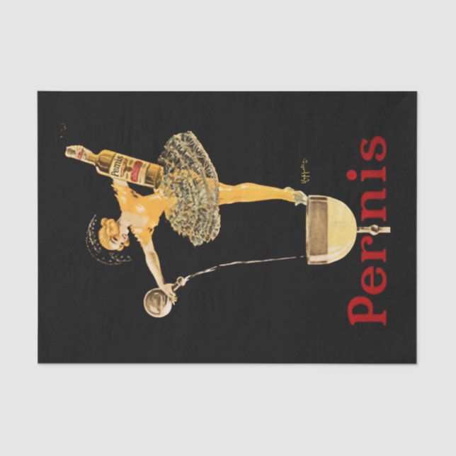 Leonetto Cappiello Pernis Wine Advertising Poster Tissue Paper (Front)