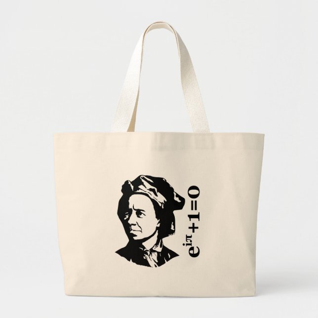 Leonhard Euler Large Tote Bag (Front)