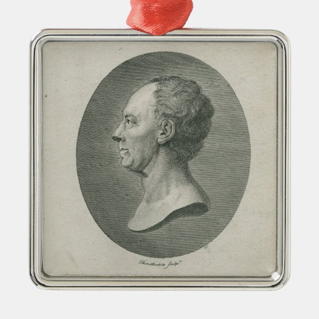 Leonhard Euler Metal Tree Decoration (Front)