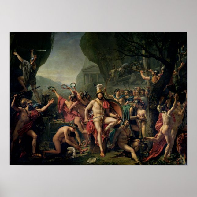 Leonidas at Thermopylae, 480 BC, 1814 Poster (Front)
