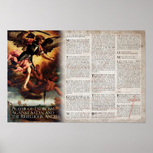 Leonine Prayer of Exorcism Poster