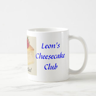 Leon's cheesecake club coffee mug