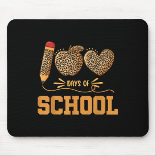 Leopard 100 Days Of School 100th Day Teachers Pupi Mouse Mat