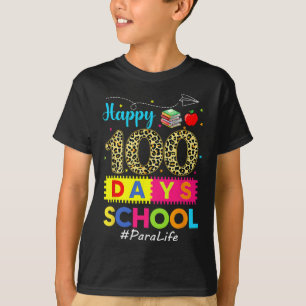 Leopard 100th Day Of School Para Life 100 Days Sma T-Shirt