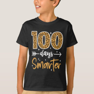 Leopard 100th Day Of School Teacher Kids 100 Days  T-Shirt