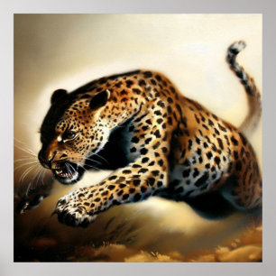 Leopard (12) Wild Cat Poster