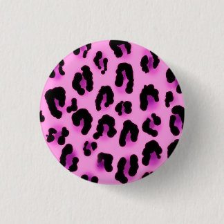 leopard 3 cm round badge