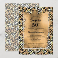 Leopard 50th Birthday Party