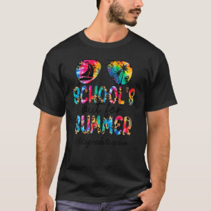 Leopard 5th Grade Teacher Style School's Out For S T-Shirt