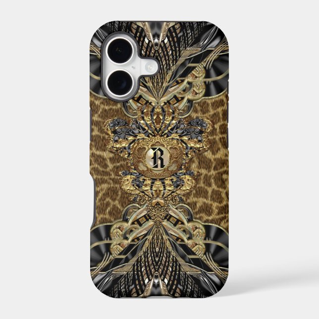 Leopard 6/6s Wild Side Elegant Monogram Plus (Back)