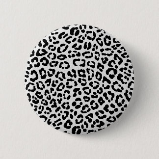 leopard 6 cm round badge