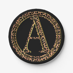 leopard A Paper Plate