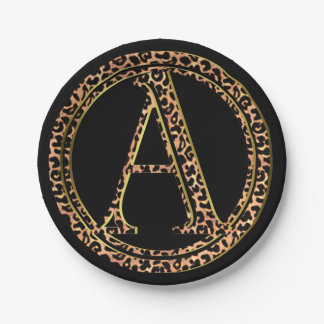 leopard A Paper Plate