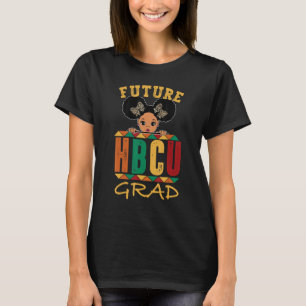 Leopard African girl Funny Future HBCU Grad black T-Shirt
