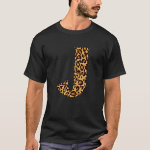 Leopard Alphabet J School Teachers Students Kids T-Shirt