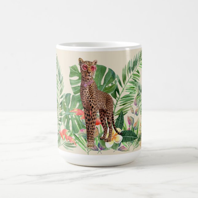 Leopard Among the Ferns Coffee Mug (Center)