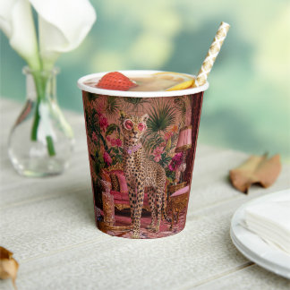 Leopard Among the Ferns Paper Cups