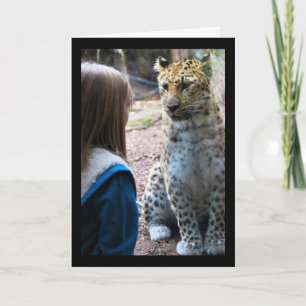 Leopard and Child Card