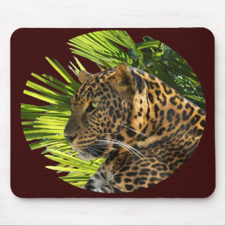 LEOPARD AND PALMS MOUSE MAT