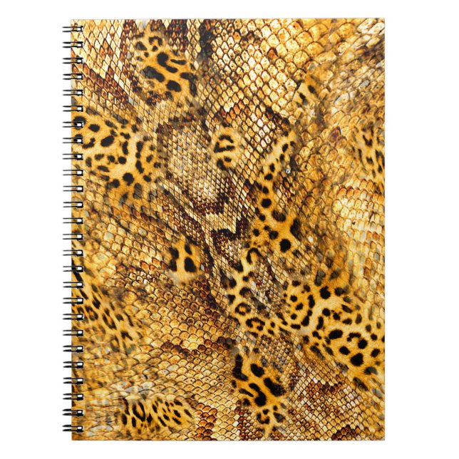 Leopard and snake pattern notebook (Front)