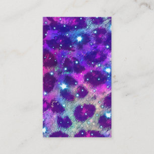 Leopard and Space Design Business Card